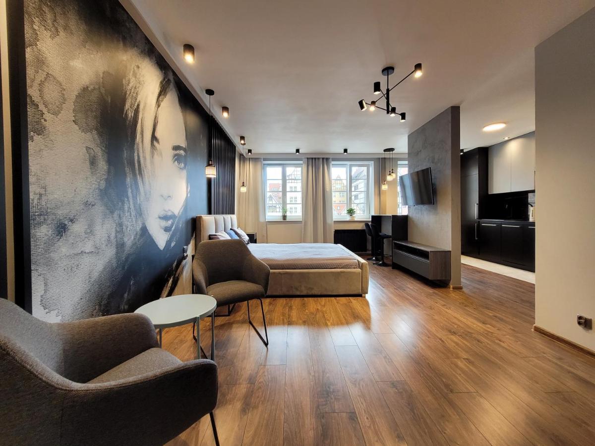 Apartament Stare Miasto Gdansk Z Widokiem Na Motlawe Exterior foto